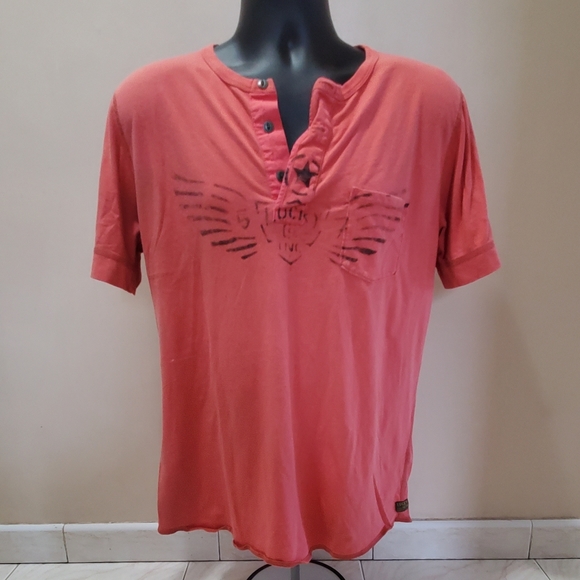 🍀Lucky Brand🍀 Graphic Henley - Picture 1 of 3